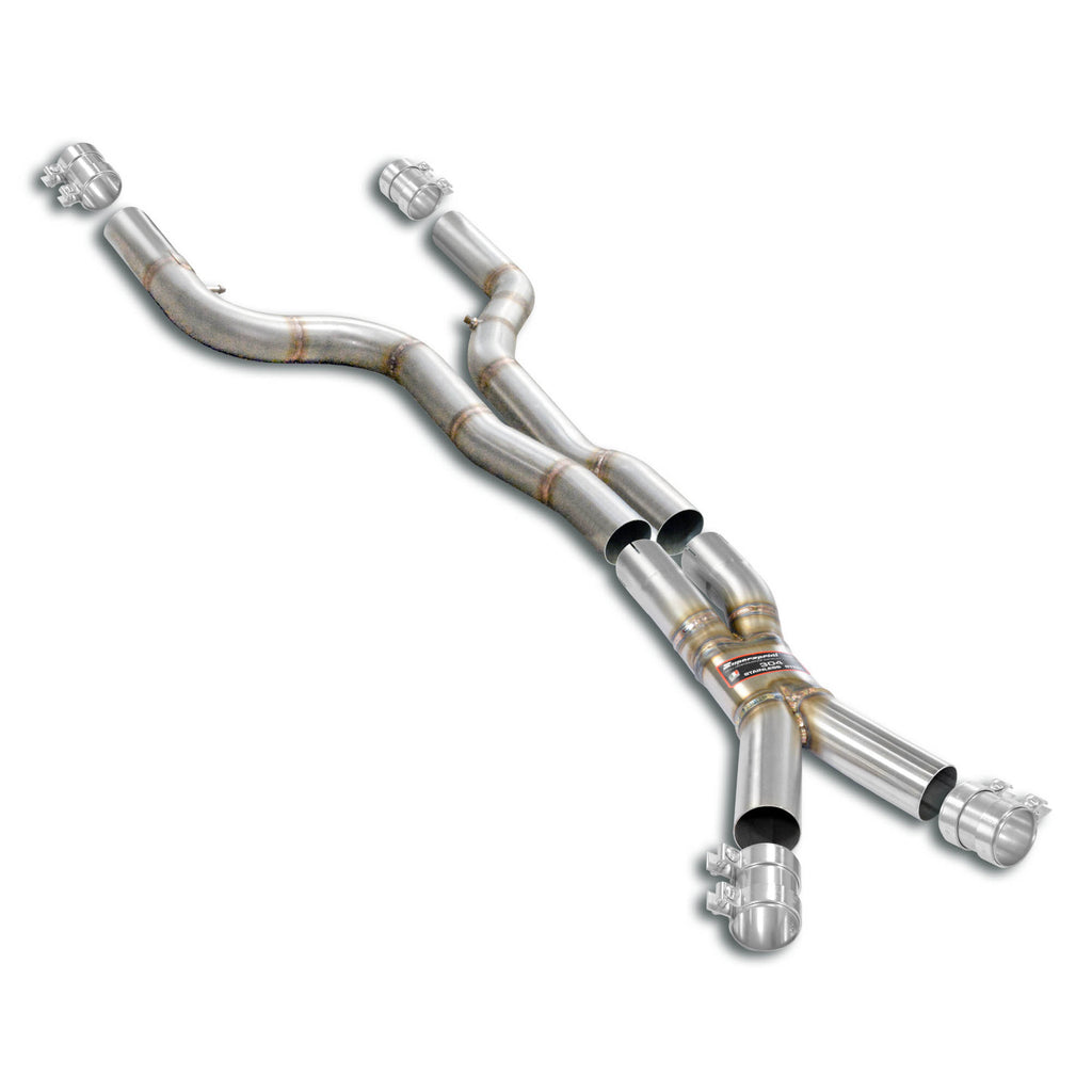 Supersprint Twin Pipe Resonator Delete X-Pipe Package (for OEM Muffler) – BMW M3 / M4 (G8X) S58