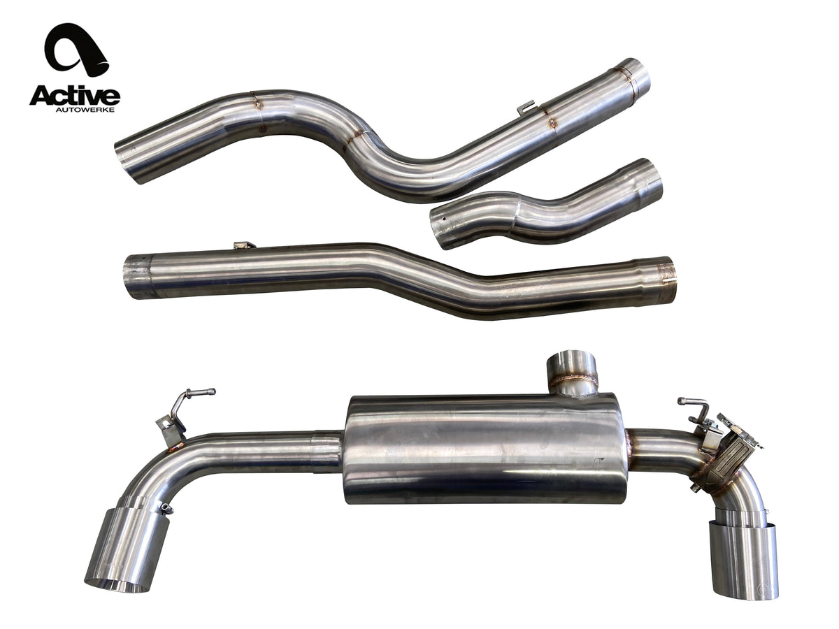 Active Autowerke Supra A90/A91 cat-back exhaust – view 2
