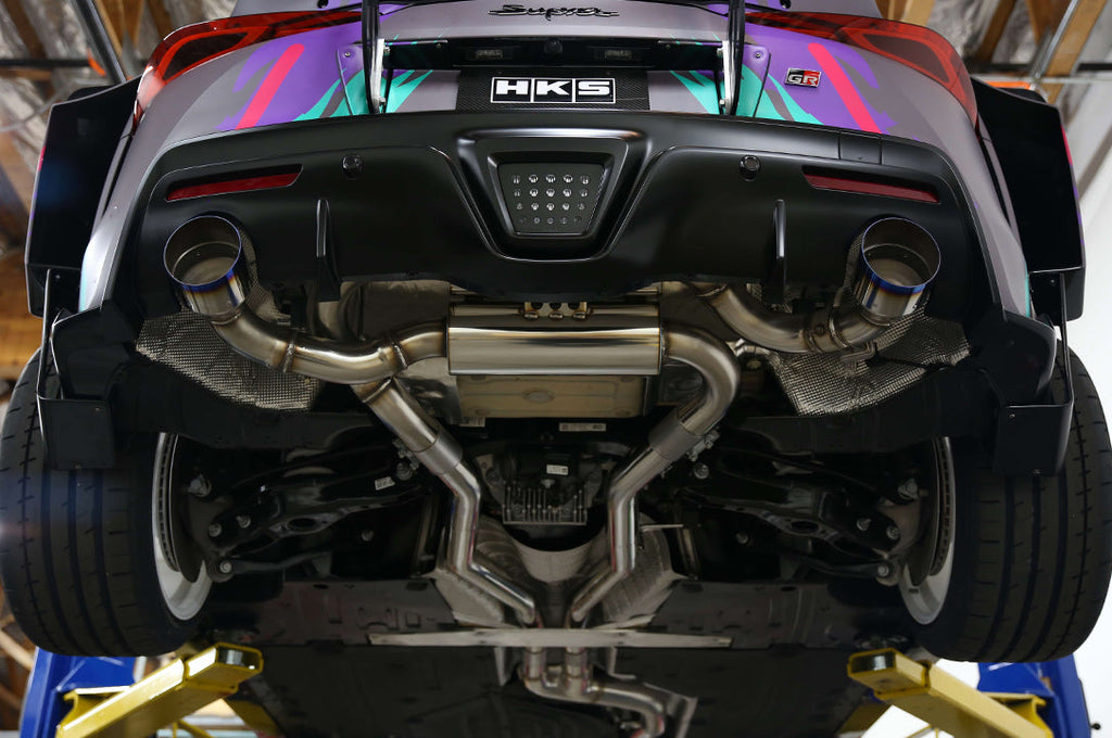 HKS Dual Muffler Exhaust GR Supra part photo