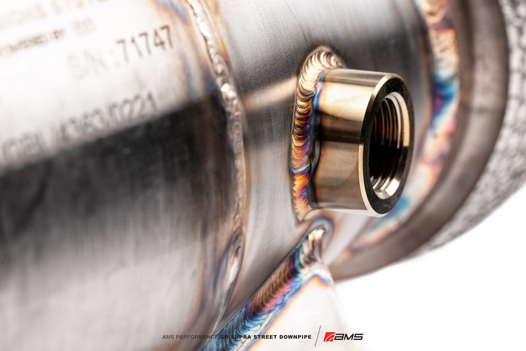 AMS Performance Toyota GR Supra Street Downpipe w/ GESI Catalytic Converter
