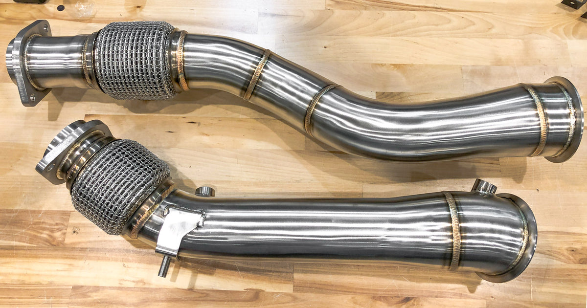 RK Autowerks S58 Catless Downpipes X3M X4M detail 2
