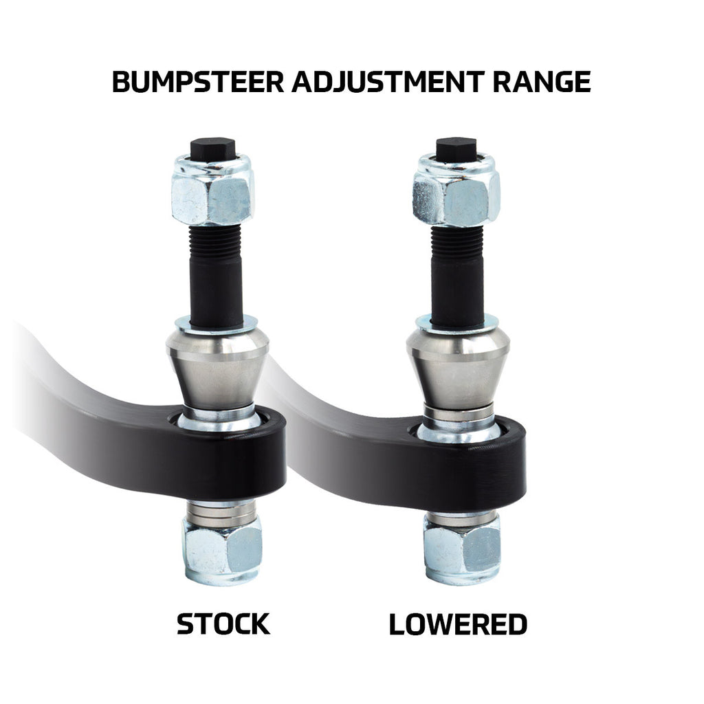 SPL Parts Tie Rod End bumpsteer correction range