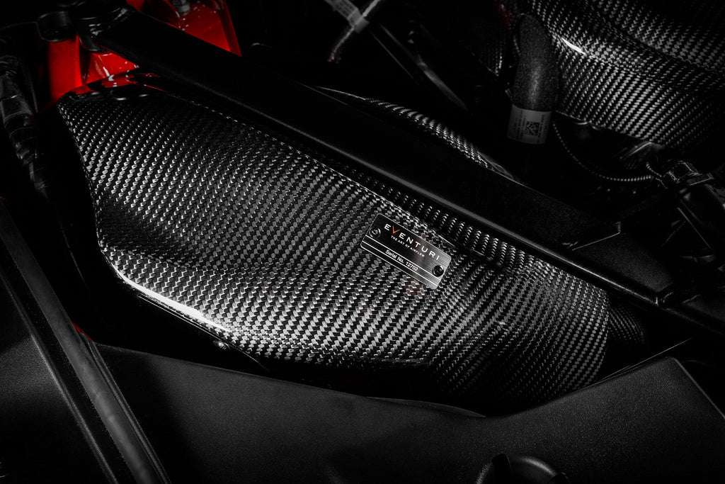 Eventuri Z4 intake engine bay view