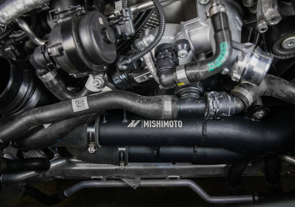 Mishimoto Charge Pipes installed on S58