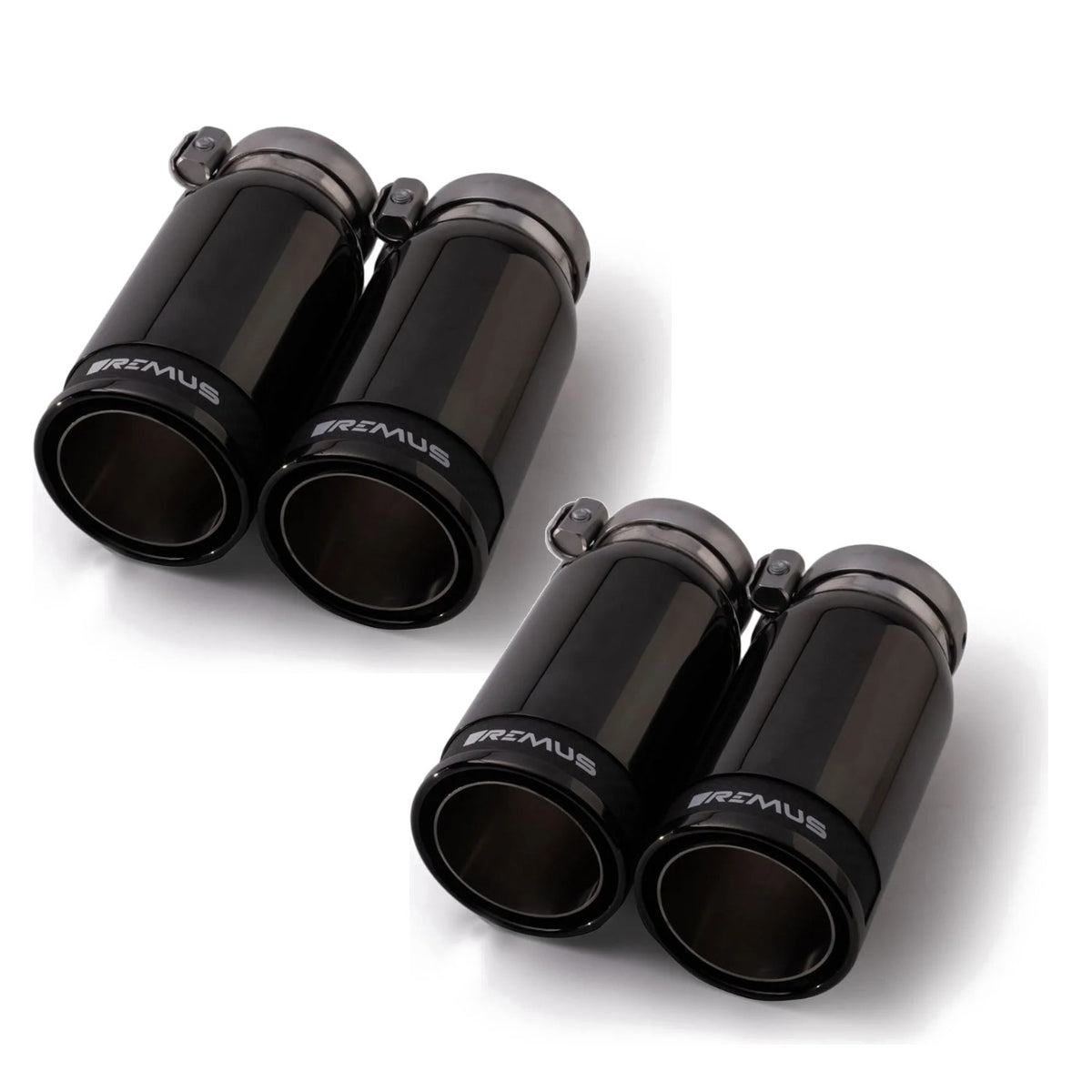 Remus Street Race Black Chrome exhaust tips 0046 83CBR - 4 tips