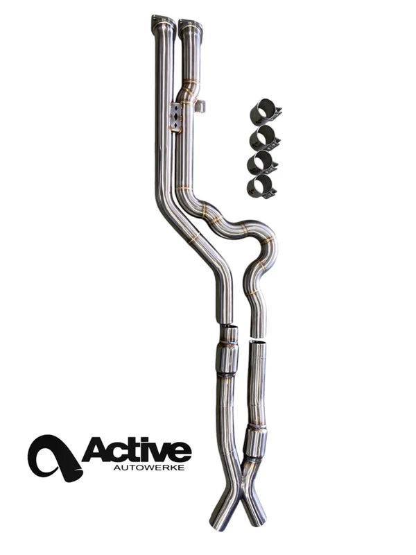 Active Autowerke equal length midpipe for BMW X3M/X4M S58