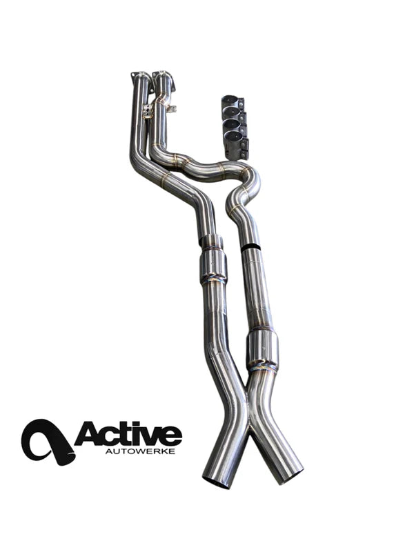 Active Autowerke equal length midpipe for BMW X3M/X4M S58
